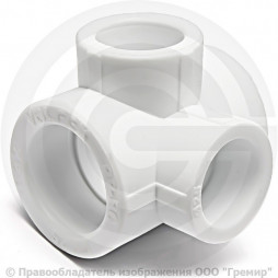 Крестовина PP-R двухплоскостная белая внутренняя пайка Дн 32-25 VALFEX