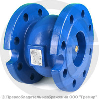 Клапан обратный осевой чугунный фланцевый Ду-200 Ру-10 (Т<100°С) диск чугун NVD 402R Ридан