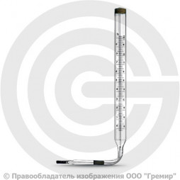 Термометр технический жидкостный ТТЖ-М угловой от 0 до +200°C, ножка 104 мм