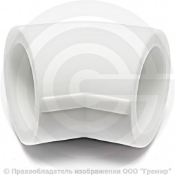 Угольник PP-R белый Дн 50 45гр Pro Aqua