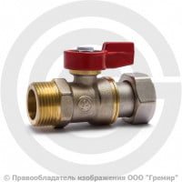 Кран латунный Ду-20 (3/4") Ру-16 НР-Накидная гайка флажок Giacomini R254 Кран латунный Ду-20 (3/4") Ру-16 НР-Накидная гайка флажок Giacomini R254