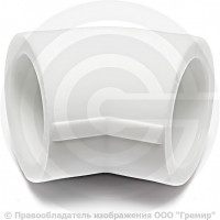 Угольник PP-R белый Дн 90 45гр Pro Aqua