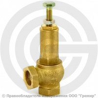 Клапан предохранительный регулируемый латунный Ду-20 (3/4") ВР (ВН) Рср=16бар (Т<180°С) PRO Uni-Fitt