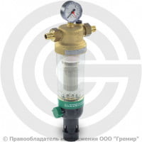 Фильтр сетчатый Т-образный латунный Ду-50 (2") Ру-16 НР (НАР) (Т<40°С) с промывкой Honeywell F76S