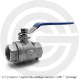 Кран нержавеющий AISI 304 (CF8) Ду-25 (1") Ру-64 ВР (ВН) муфтовый NK-BML25/4