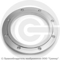 Фланец плоский нержавеющий 12х18н10т 1-200-6 ГОСТ 12820-80, Ру-6, Ду-200