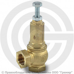 Клапан предохранительный пружинный латунный Ду 32-32 ВР (ВН) Рн=1...16бар автоподрыв Benarmo