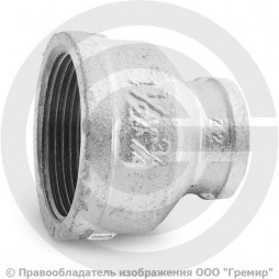 Муфта переходная чугунная оцинкованная ВР (ВН) Ду 40-20 (1 1/2"-3/4")