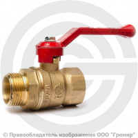 Кран латунный Ду-20 (3/4") Ру-16 ВР-НР (ВН-НАР) полнопроходной рычаг ГАЛЛОП Крепыш 321 Кран латунный Ду-20 (3/4") Ру-16 ВР-НР (ВН-НАР) полнопроходной рычаг ГАЛЛОП Крепыш 321