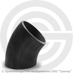 Отвод П45 76х3,5 (Ду-65) стальной (Ст.20) 45 градусов ГОСТ 17375