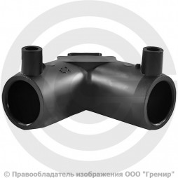 Отвод ПЭ100 электросварной Дн 225 90гр Ру-16 SDR11 EUROSTANDARD