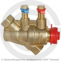 Клапан балансировочный автоматический латунный муфтовый Ду-25 Ру-25 ВР (ВН) Kvs=3.1м3/ч без ниппелей Dynamic Broen
