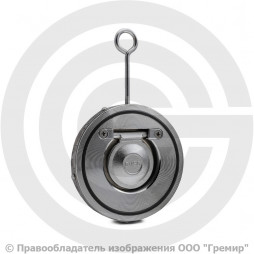 Клапан обратный одностворчатый стальной межфланцевый Ду-40 Ру-16 (Т<110°С) диск оцинк CB5440 Tecofi