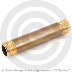 Удлинитель латунный НР (НАР) Ду-32 (1 1/4") L=50мм STOUT