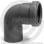 Отвод PP-H серый Дн 40 87гр б/нап в/к VALFEX