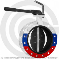 Затвор дисковый поворотный межфланцевый Ду-50 Ру-25 EPDM с чугунным диском АДЛ Гранвэл ЗПCС-FLN(W)-MRR-E