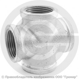 Крест переходной чугунный оцинкованный Ду 25-20 (1", 3/4")