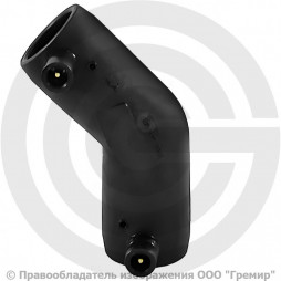 Отвод ПЭ100 электросварной Дн 90 45гр Ру-16 SDR11 EUROSTANDARD