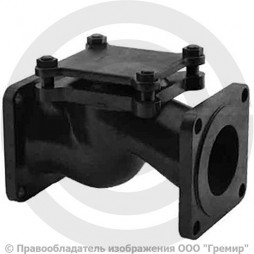 Клапан обратный подъемный чугунный фланцевый Ду-80 Ру-25 (Т<225°С) 16кч9п