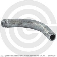 Отвод гнутый 21,3х2,8 (Ду-15) оцинкованный 90 градусов шовный резьба-резьба исп.1 из труб ГОСТ 3262 КАЗ Отвод гнутый 21,3х2,8 (Ду-15) оцинкованный 90 градусов шовный резьба-резьба исп.1 из труб ГОСТ 3262 КАЗ