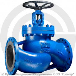 Клапан запорный стальной фланцевый Ду-50 Ру-40 (Т<400°С) сальниковый KV40 Гранвент