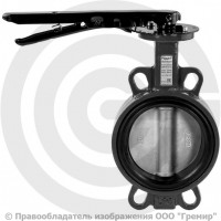 Затвор дисковый поворотный межфланцевый Ду-125 Ру-16 EPDM с нержавеющим диском Ридан ЗДМ 05