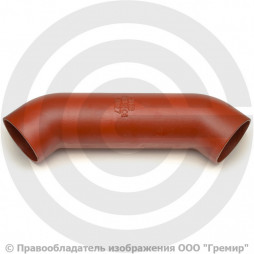 Отвод чугунный безраструбный SML Ду 125 88гр с успокоительным участком Китай