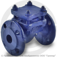 Клапан обратный подъемный чугунный фланцевый Ду-50 Ру-25 (Т<300°С) 16кч9нж Луидор Клапан обратный подъемный чугунный фланцевый Ду-50 Ру-25 (Т<300°С) 16кч9нж Луидор