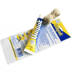 Набор для уплотнения резьбы №2 лен Unigarn 13гр + паста 75гр вода Unipak