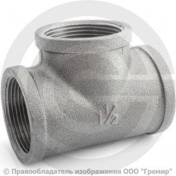 Тройник чугунный ВР (ВН) Ду 40 (1 1/2")