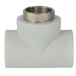 Тройник PP-R комбинированный под ключ белый ВР (ВН) Дн 40-1 1/4" RTP (РосТурПласт)