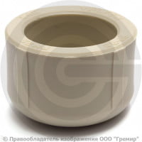 Заглушка (пробка) PP-R серая внутренняя пайка Дн 63 VALFEX