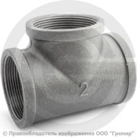 Тройник чугунный ВР (ВН) Ду 50 (2") Тройник чугунный ВР (ВН) Ду 50 (2")