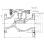 Клапан обратный подъемный чугунный фланцевый Ду-80 Ру-16 (Т<225°С) 16ч6п
