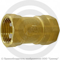 Клапан обратный осевой латунный Ду-25 (1") Ру-16 ВР (ВН) (Т<110°С) диск пластик+EPDM SantechSystems Эко Клапан обратный осевой латунный Ду-25 (1") Ру-16 ВР (ВН) (Т<110°С) диск пластик+EPDM SantechSystems Эко