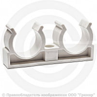 Опора PP-R двойная белая Дн 25 RTP (РосТурПласт)
