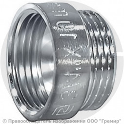 Удлинитель латунный ВР-НР (ВН-НАР) Ду-20 (3/4") L=50мм хром SantechSystems