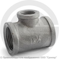 Тройник переходной чугунный ВР (ВН) Ду 25-15 (1"-1/2")