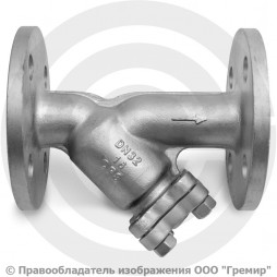 Фильтр сетчатый нержавеющий AISI 304 (CF8) фланцевый Ду-32 (1 1/4") Ру-16 (Т<250°С) NK-FYS32/4