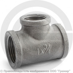 Тройник переходной чугунный ВР (ВН) Ду 25-20 (1"-3/4")