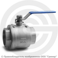 Кран нержавеющий AISI 316 (CF8M) Ду-80 (3") Ру-25 ВР (ВН) муфтовый NK-BML80/6