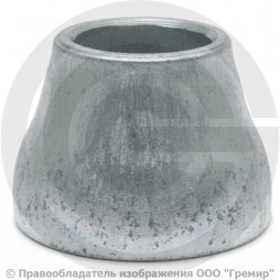 Переход 57х3-38х2 (Ду 50-32) оцинкованный концентрический ГОСТ 17378 КАЗ