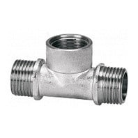 Тройник латунный НР-ВР-НР (НАР-ВН-НАР) Ду-20 (3/4") никель SantechSystems Тройник латунный НР-ВР-НР (НАР-ВН-НАР) Ду-20 (3/4") никель SantechSystems