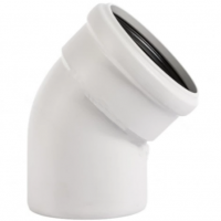 Отвод PP-MD бесшумный светло-серый Дн 160 45гр (DN150) б/нап в/к Ostendorf Skolan dB SKB Отвод PP-MD бесшумный светло-серый Дн 160 45гр (DN150) б/нап в/к Ostendorf Skolan dB SKB