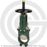 Задвижка шиберная односторонняя с выдвижным штоком Ду-150 Ру-10 (Т<80°С) VG3400 Tecofi
