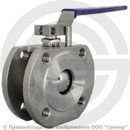 Кран нержавеющий AISI 316 (CF8M) межфланцевый под привод Ду-80 Ру-16 Benarmo