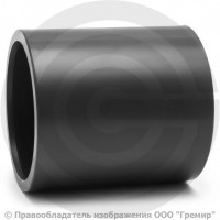 Муфта ПВХ клеевая серая соединительная Дн 110 Ру-10 напорная Aquaviva