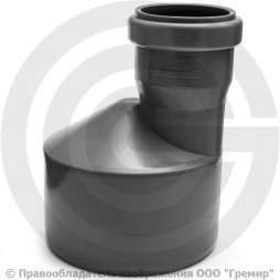 Переход НПВХ (ПВХ) серый Дн 110-50 б/нап ТУ 6-19-307-86 Агригазполимер