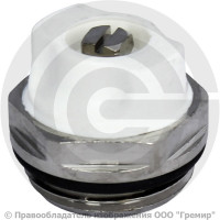 Кран Маевского ручной латунный Ду-8 (1/4") Ру-16 НР (НАР) под отвертку Giacomini R90