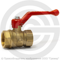 Кран латунный Ду-25 (1") Ру-40 ВР (ВН) муфтовый рычаг VALFEX 11Б27фт1М